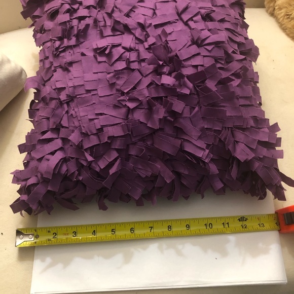 Other - Gorgeous purple accent pillow with insert - zipper cover for washing .